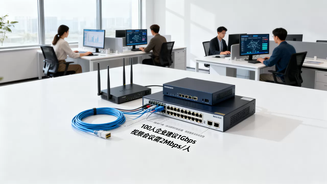 公司网络总出口带宽多大合适？企业宽带带宽选择指南