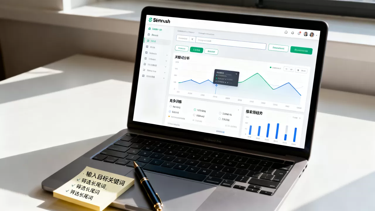 SEMrush新手基础入门指南怎么用？SEMrush怎么查关键词