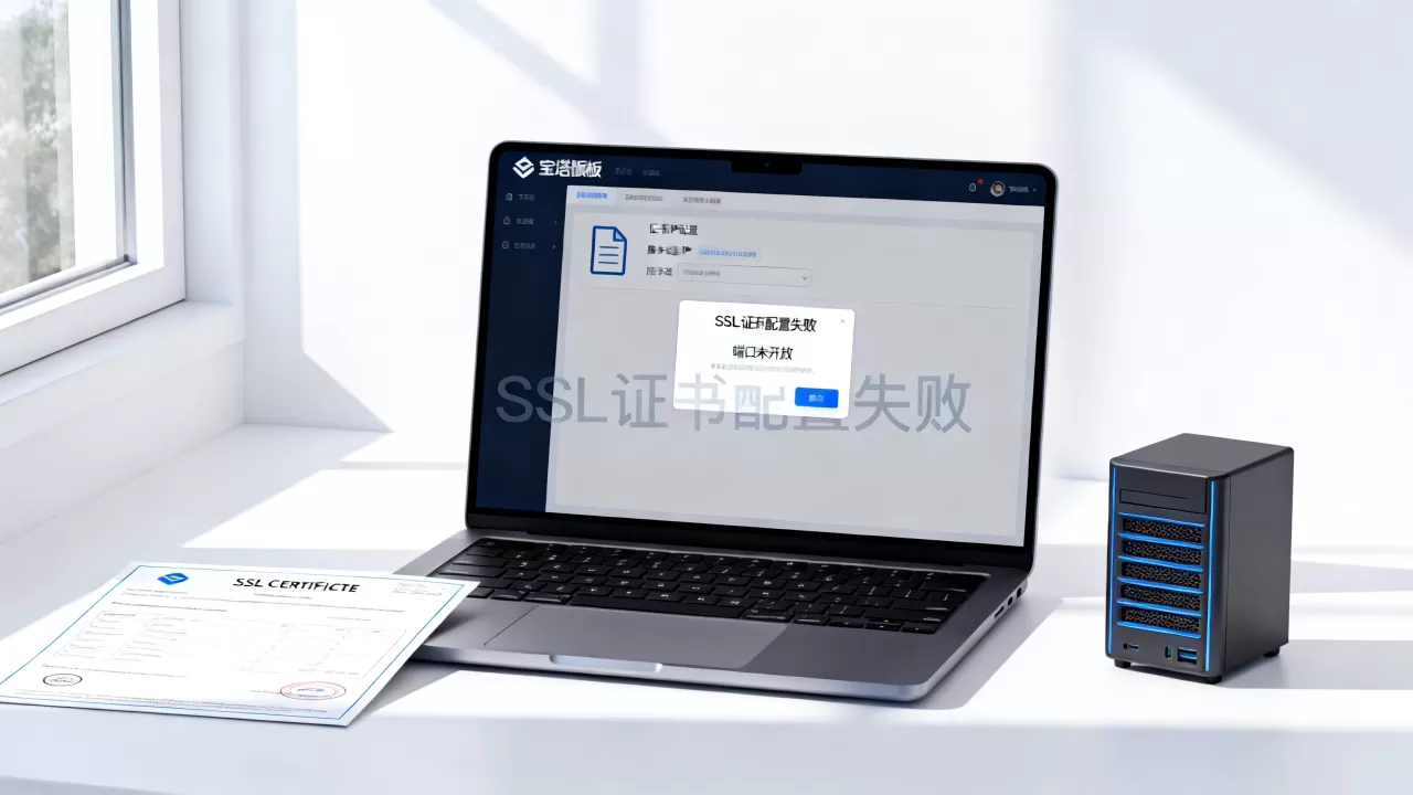 宝塔面板开启SSL后无法访问如何解决？ssl证书配置失败原因