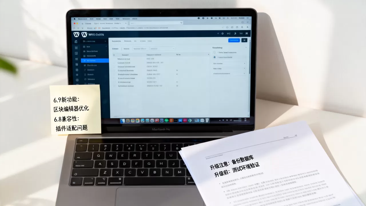 WordPress 6.9和6.8区别大吗？WordPress升级版本有哪些注意事项
