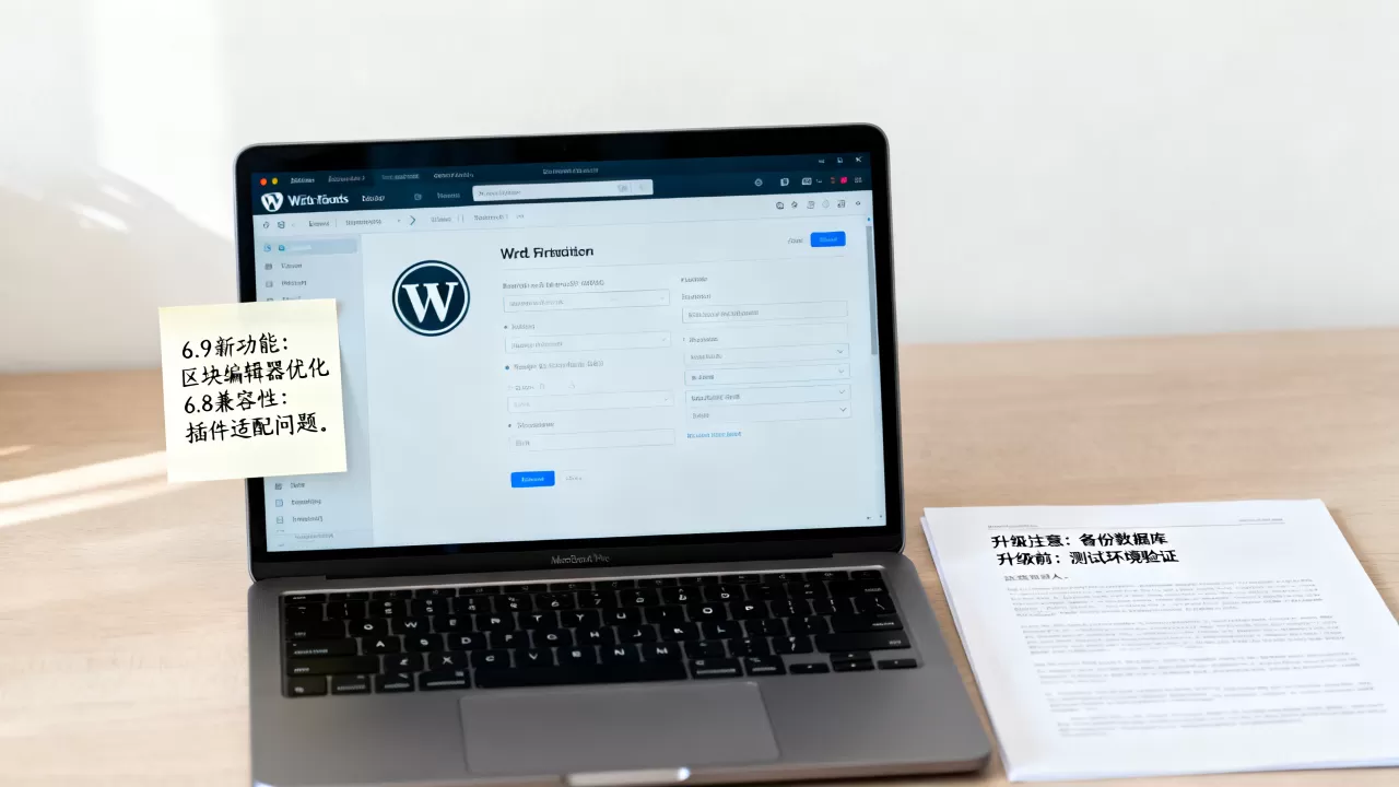WordPress 6.9和6.8区别大吗？WordPress升级版本有哪些注意事项