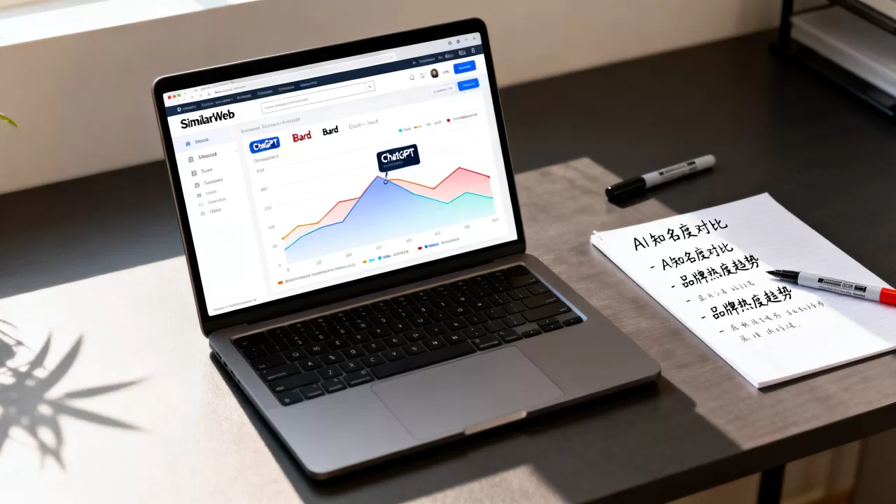 SimilarWeb怎么查竞品AI知名度？如何分析竞争对手品牌热度
