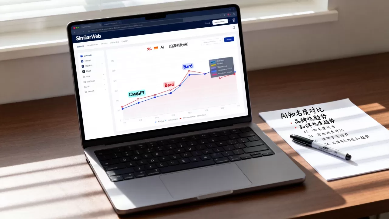SimilarWeb怎么查竞品AI知名度？如何分析竞争对手品牌热度