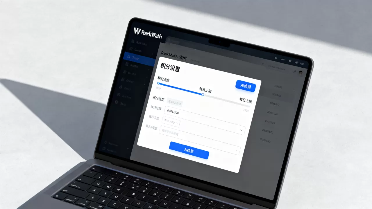 Rank Math检测AI积分怎么操作？WordPress SEO插件积分设置