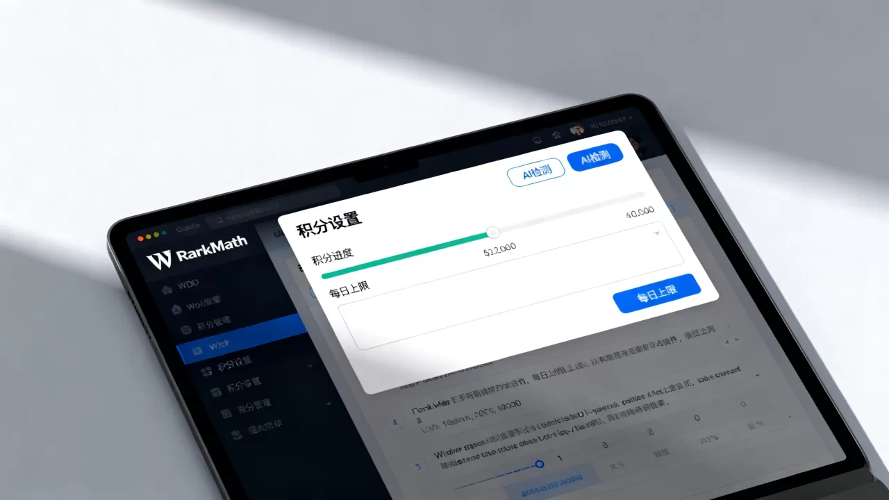 Rank Math检测AI积分怎么操作？WordPress SEO插件积分设置