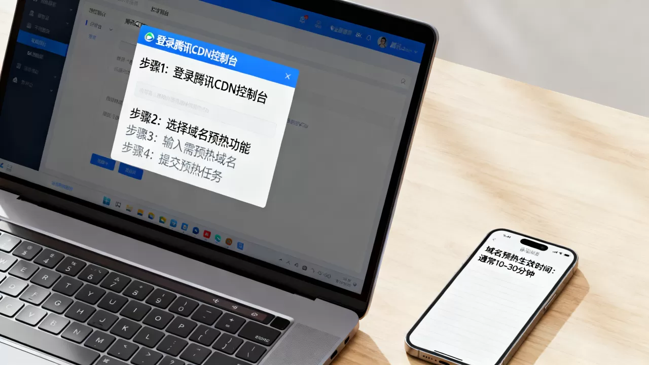腾讯cdn域名预热怎么操作？cdn域名预热多久生效