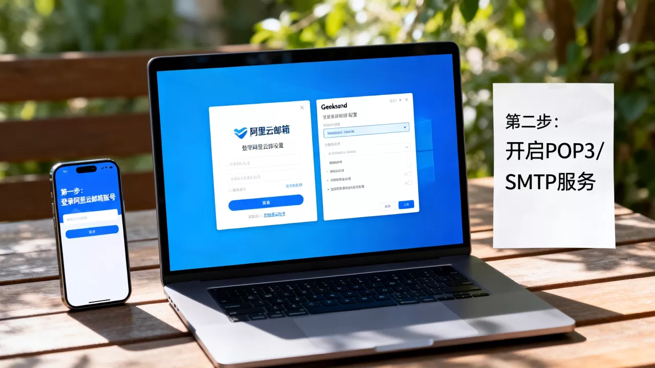 如何将阿里云邮箱连接到Geeksend？阿里云邮箱配置教程