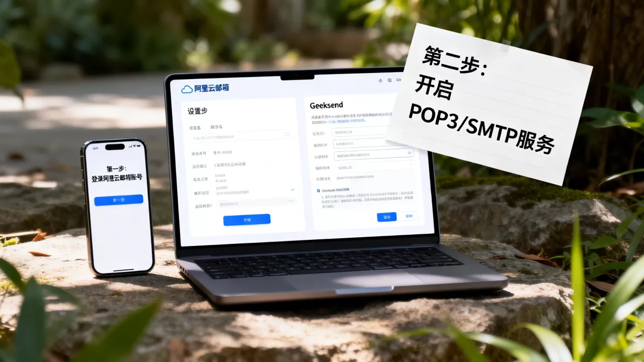 如何将阿里云邮箱连接到Geeksend？阿里云邮箱配置教程