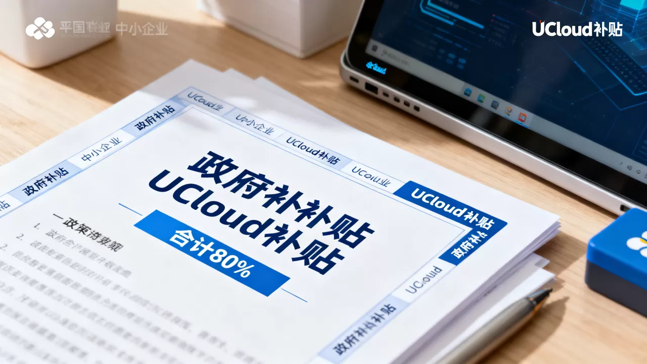 上海中小企业补贴怎么领？政府+UCloud合计补贴80%