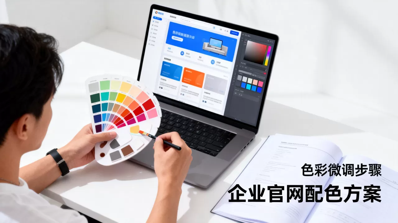 公司网站开发色彩微调怎么操作？企业官网配色方案