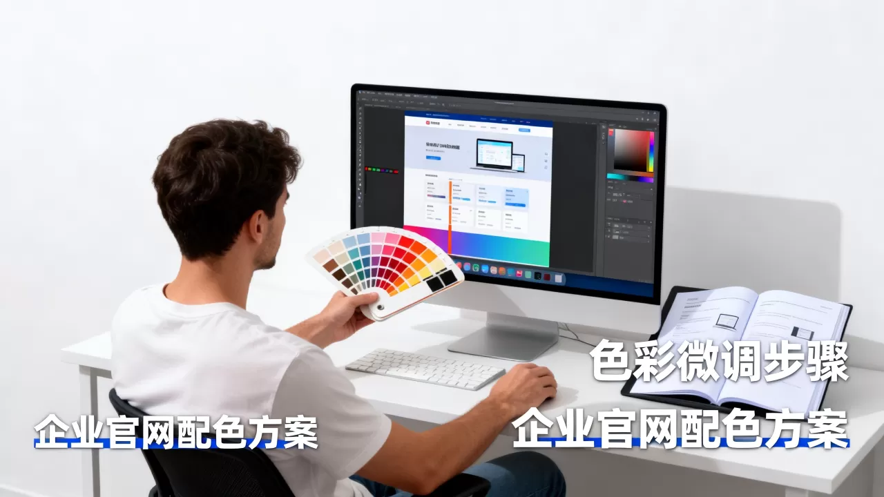 公司网站开发色彩微调怎么操作？企业官网配色方案