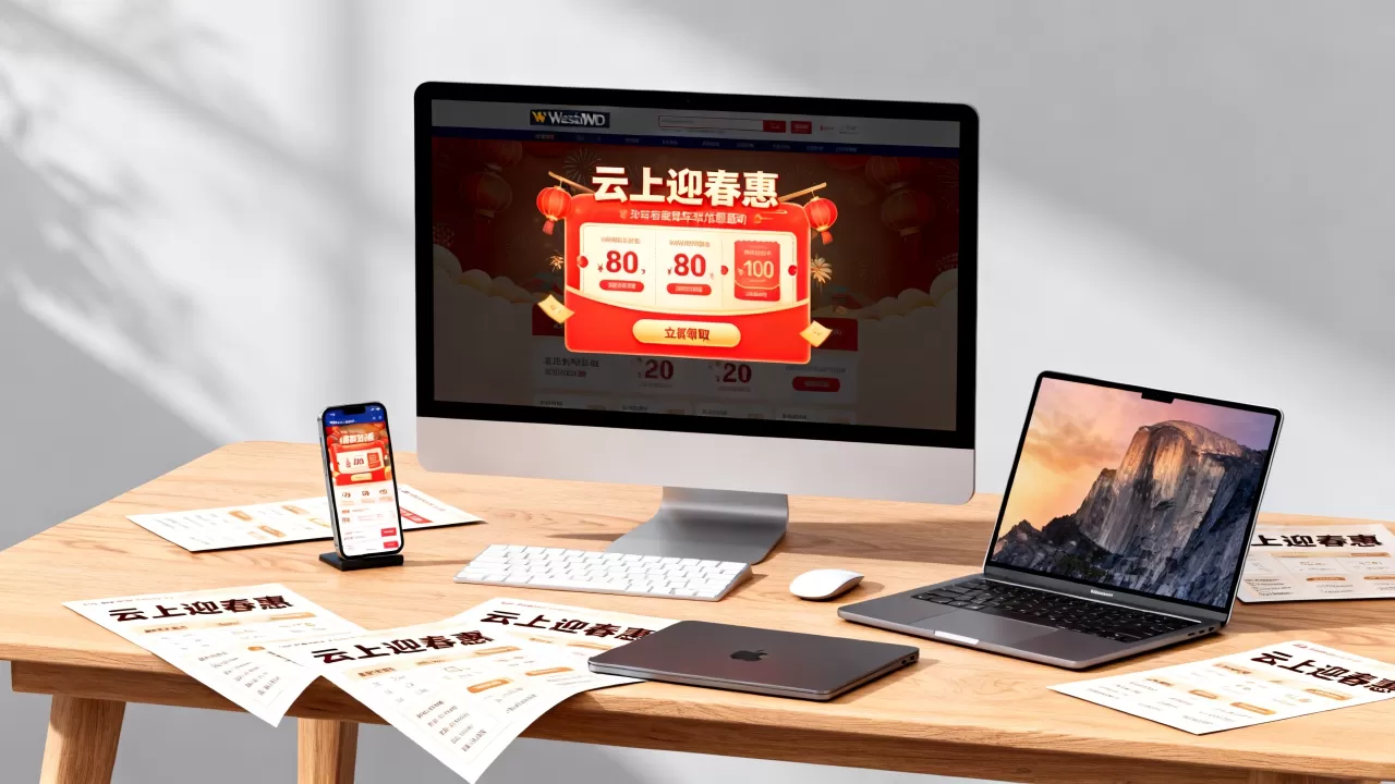 西部数码开年优惠怎么领？云上迎春惠优惠券无限领