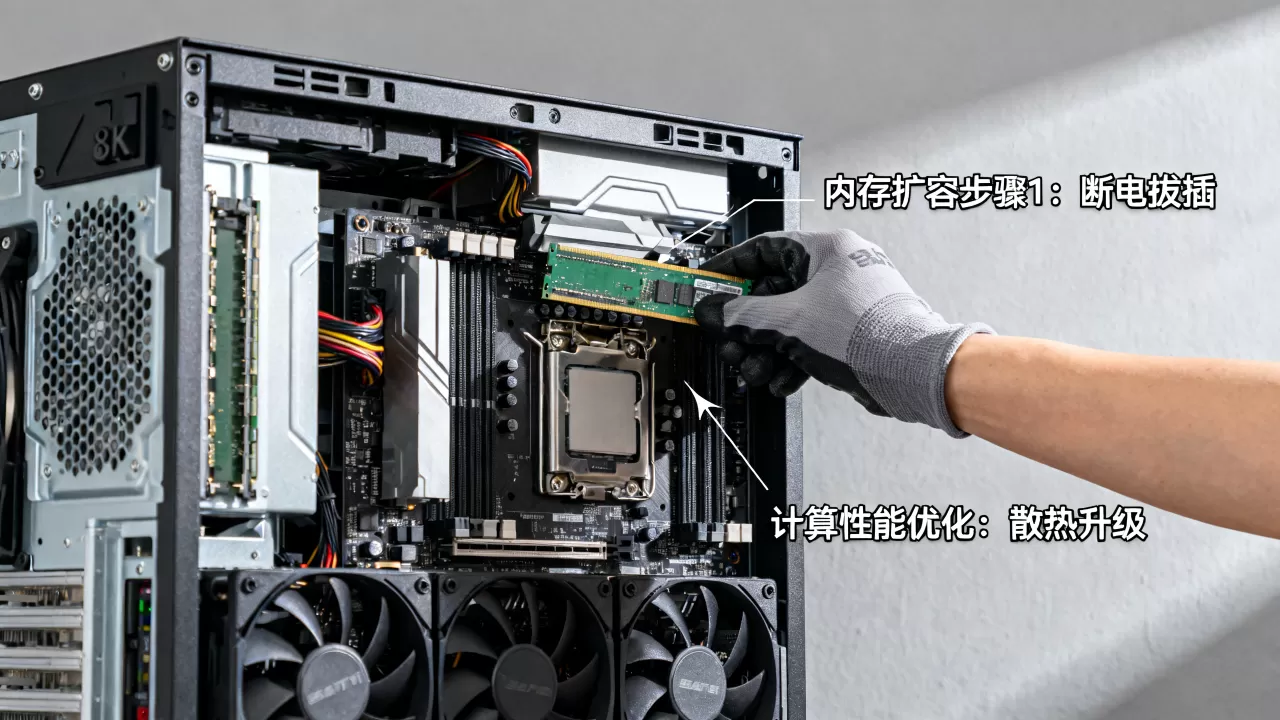 GPU服务器内存扩容怎么操作？如何提升计算性能