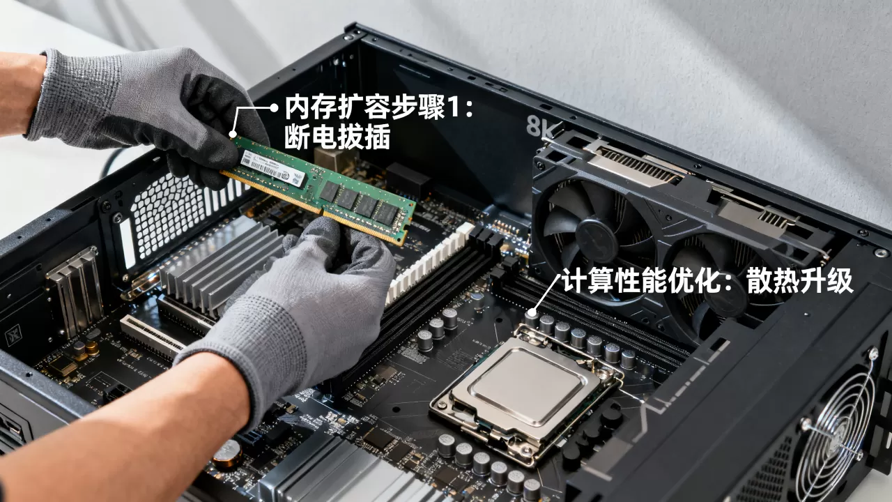 GPU服务器内存扩容怎么操作？如何提升计算性能