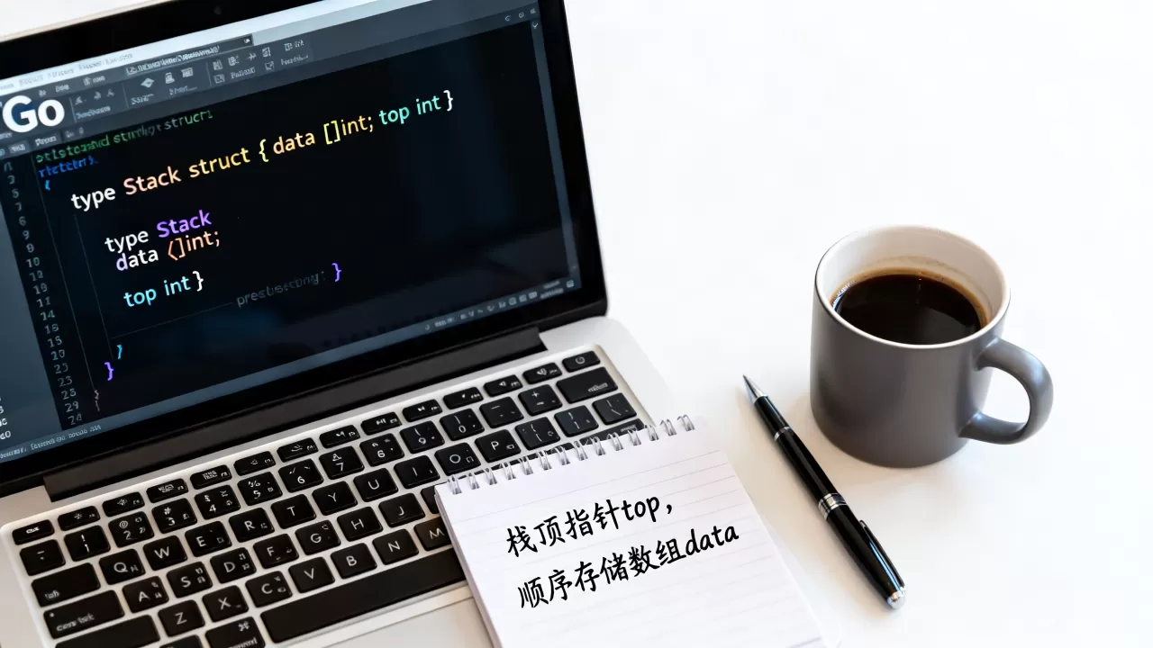 如何用Go语言实现顺序存储的栈？Go语言栈数据结构详解