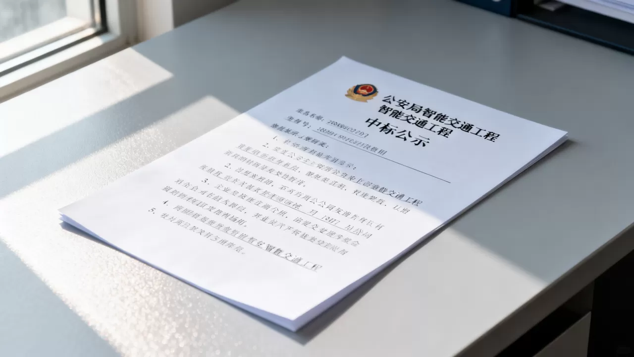 公安局智能交通工程预中标结果是谁？中标公示查询入口