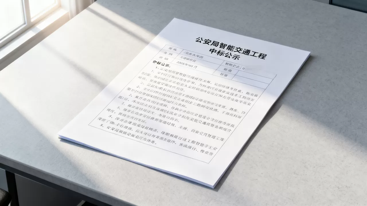 公安局智能交通工程预中标结果是谁？中标公示查询入口