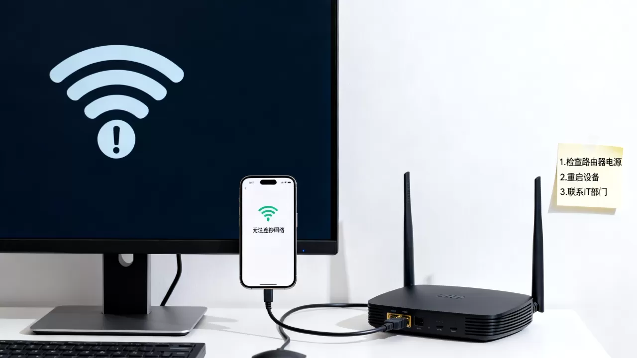 公司网络出现感叹号怎么办？WiFi显示感叹号无法上网