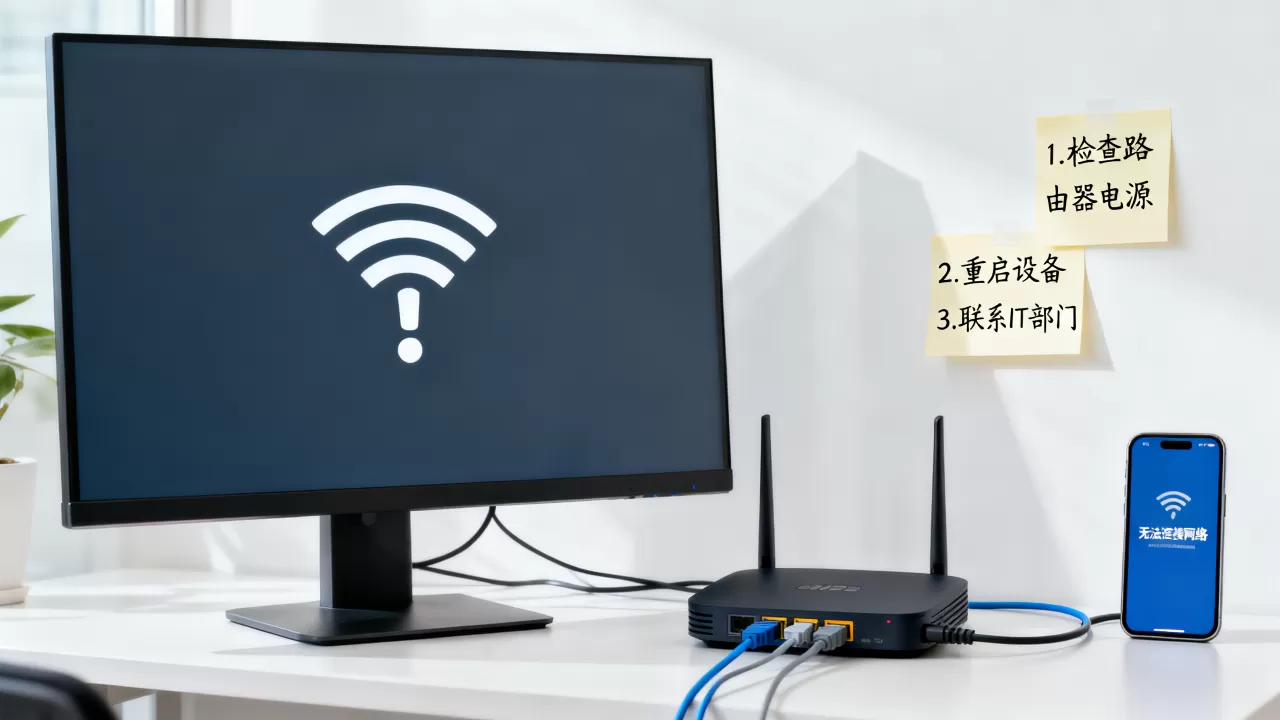 公司网络出现感叹号怎么办？WiFi显示感叹号无法上网