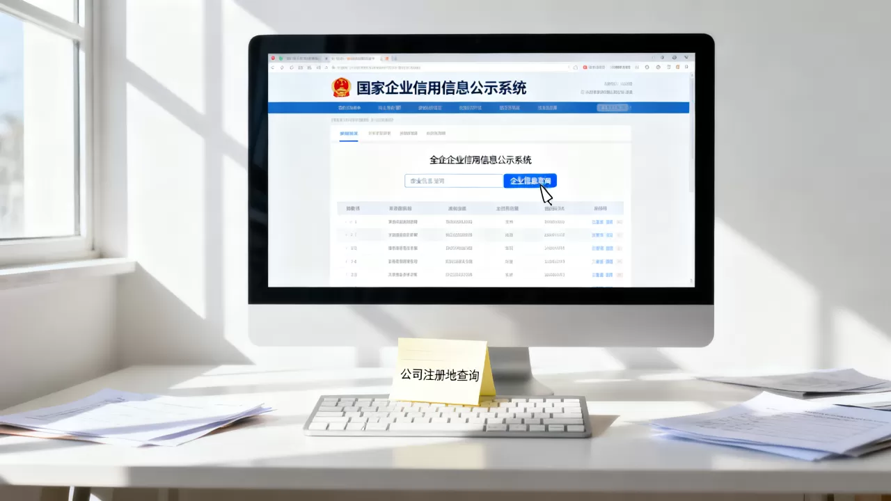 公司注册地怎么查？全国企业信用信息公示系统查询入口