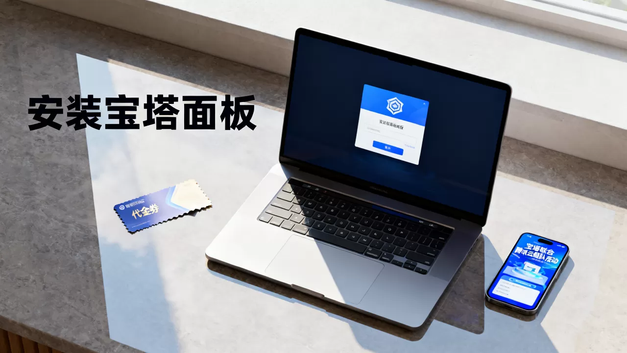 宝塔联合腾讯云组队活动免费领千元代金券，宝塔面板怎么安装使用