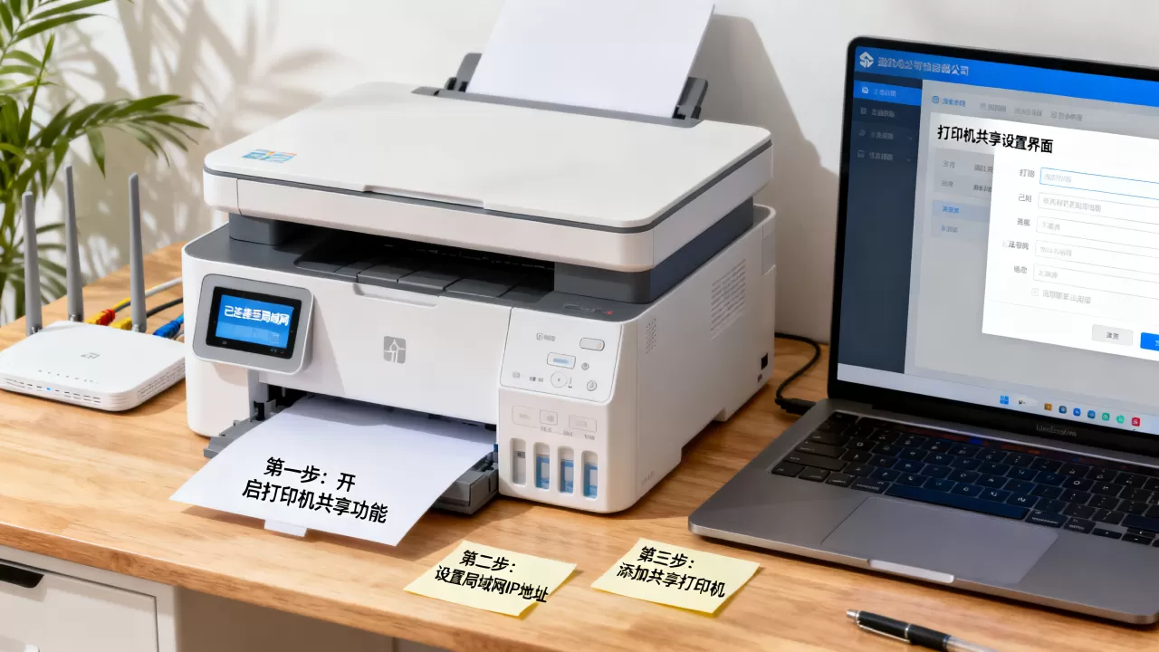 公司网络怎么连接打印机？局域网打印机共享设置教程
