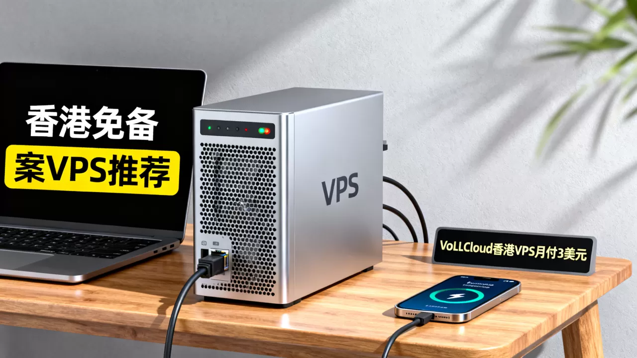 VoLLCloud香港VPS月付3美元好用吗？香港免备案VPS推荐