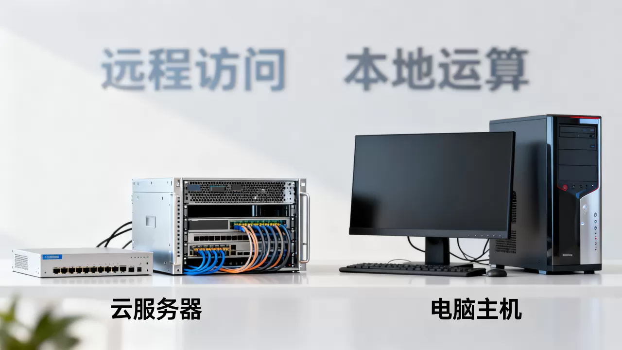 公司没电脑主机能用云服务器吗？云服务器和电脑主机区别