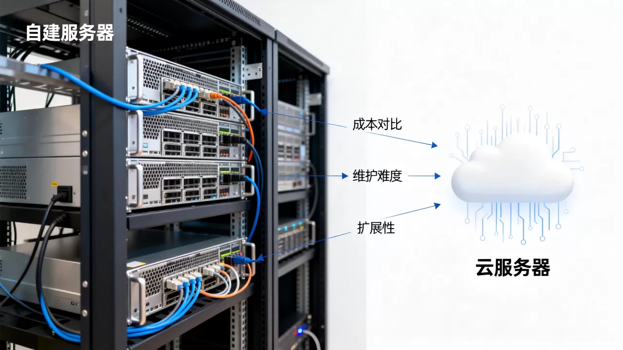 公司买服务器好还是云服务器好？自建服务器与云服务器的区别