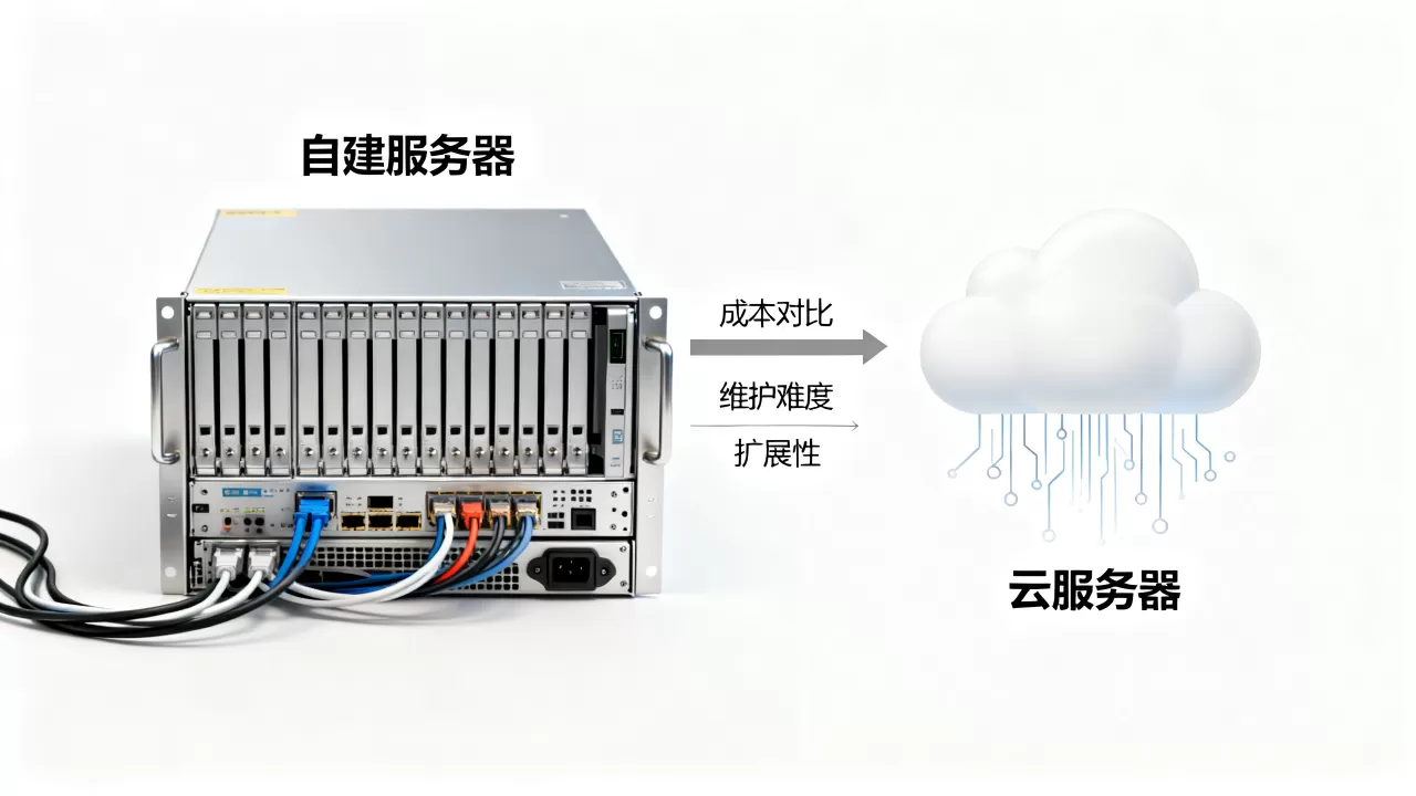公司买服务器好还是云服务器好？自建服务器与云服务器的区别