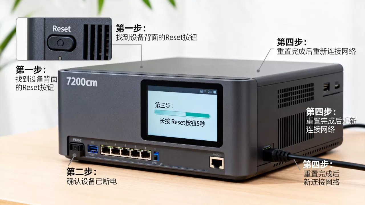 7200cdn重置后密码是多少？7200cdn恢复出厂设置教程