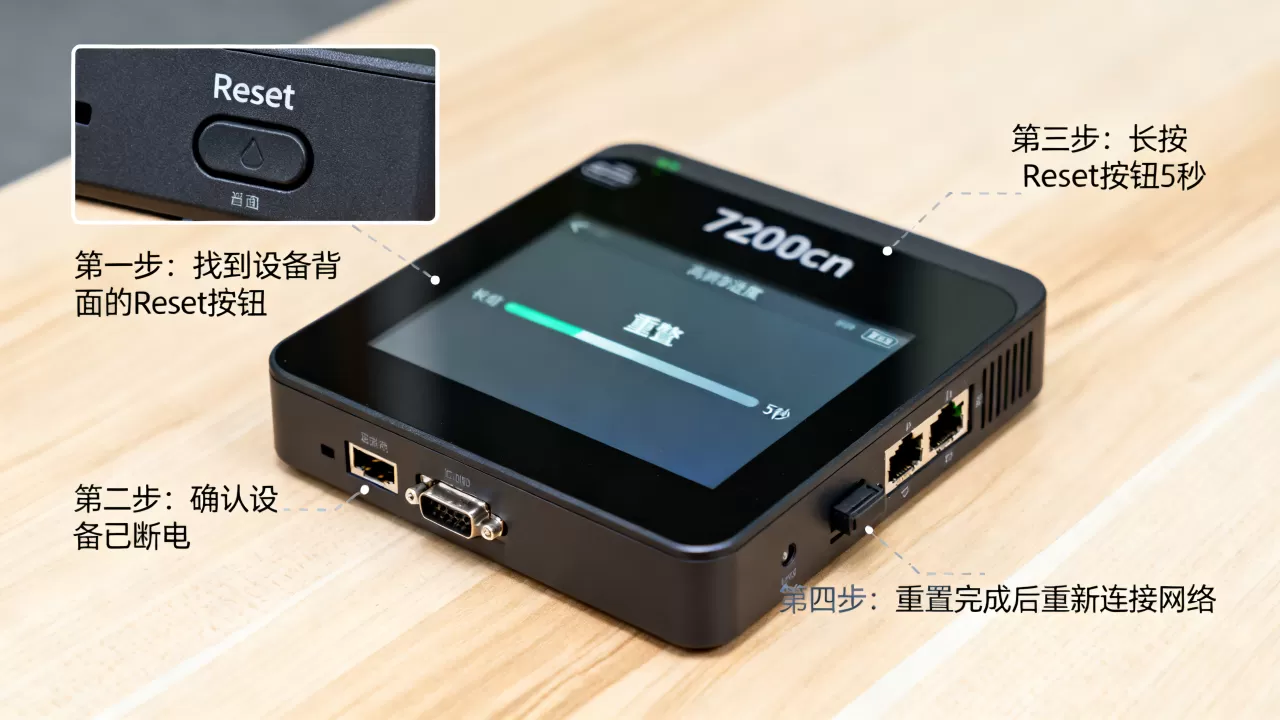 7200cdn重置后密码是多少？7200cdn恢复出厂设置教程