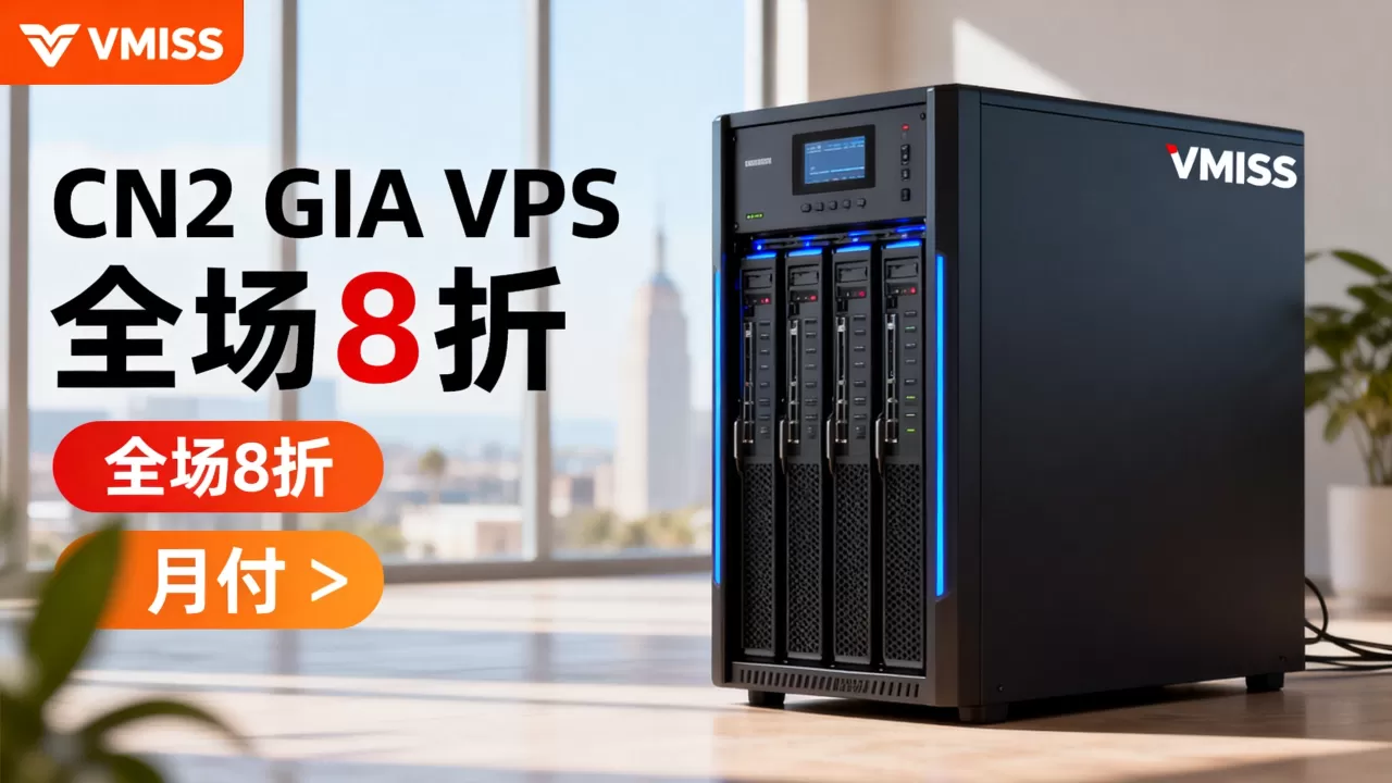 VMISS全场8折永久折扣是真的吗？洛杉矶CN2 GIA VPS月付多少