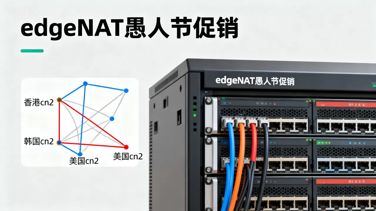 edgeNAT愚人节促销VPS月付7折年付6折值得买吗，香港韩国美国cn2线路对比