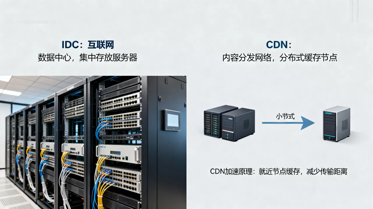 IDC和CDN到底有什么区别？CDN加速原理是什么