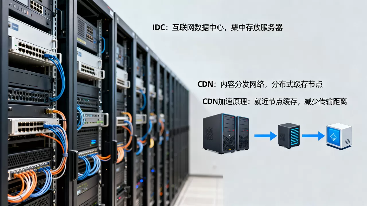 IDC和CDN到底有什么区别？CDN加速原理是什么