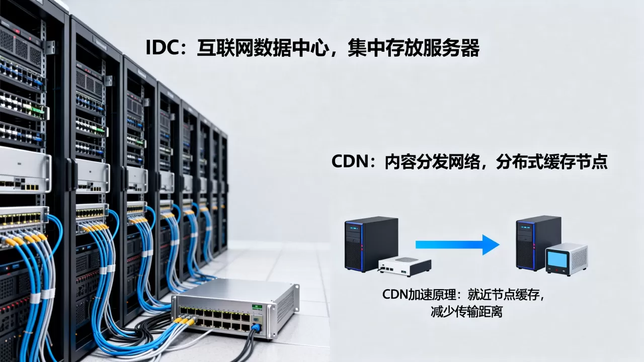 IDC和CDN到底有什么区别？CDN加速原理是什么
