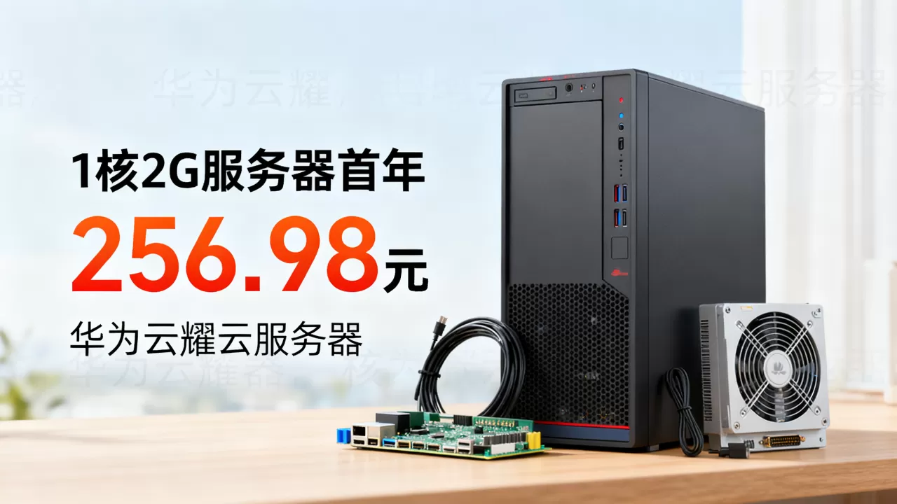 华为云1核2G服务器首年256.98元值得买吗，华为云耀云服务器最新优惠活动