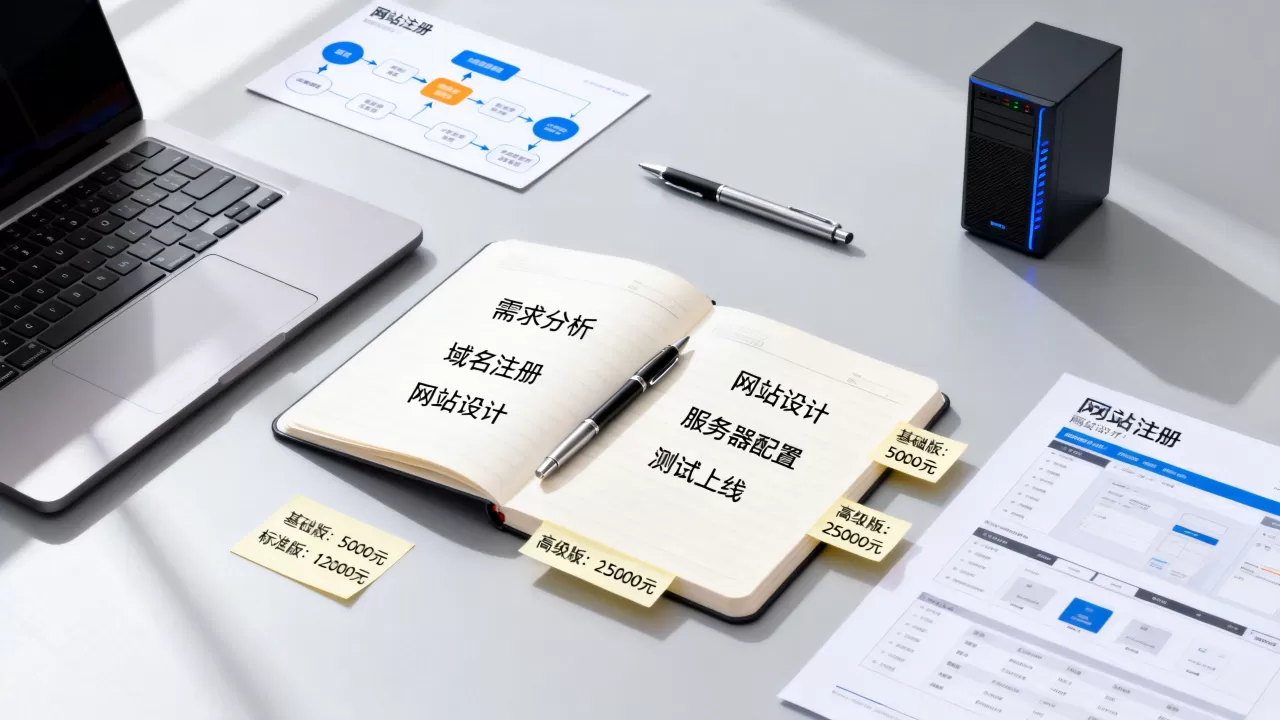 公司设立网站有哪些核心步骤？企业建站需要多少钱