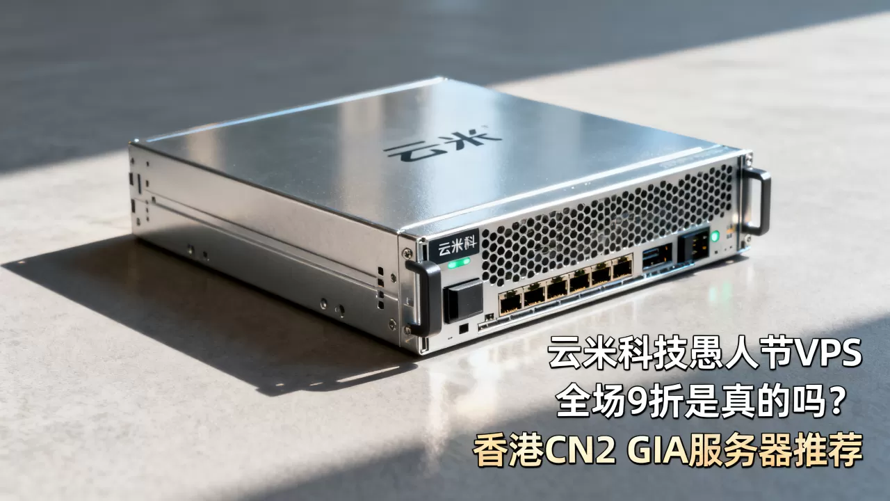 云米科技愚人节VPS全场9折是真的吗？香港CN2 GIA服务器推荐