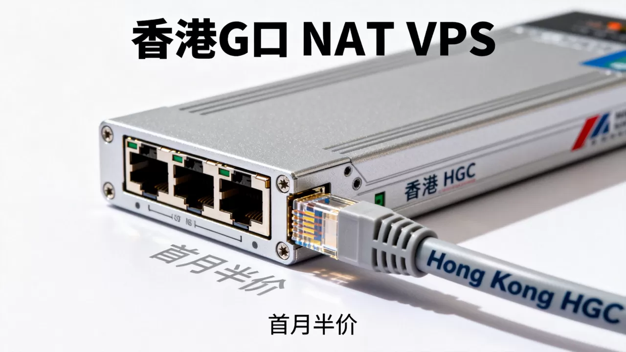 anyhk香港G口NAT VPS首月半价值得买吗，香港HGC商业线路测评