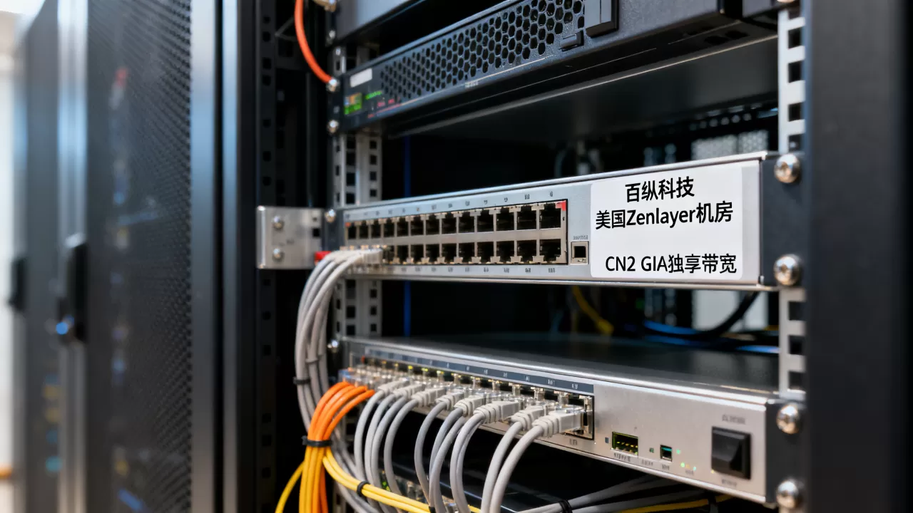 百纵科技美国Zenlayer机房延迟低吗？CN2 GIA独享带宽测评