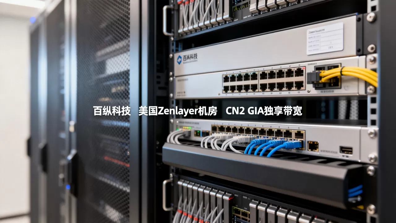 百纵科技美国Zenlayer机房延迟低吗？CN2 GIA独享带宽测评