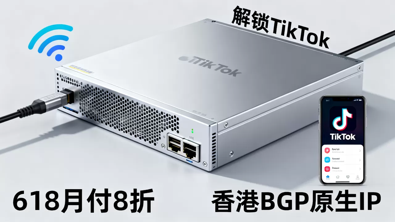 六六云618月付8折值得买吗？香港BGP原生IP解锁TikTok