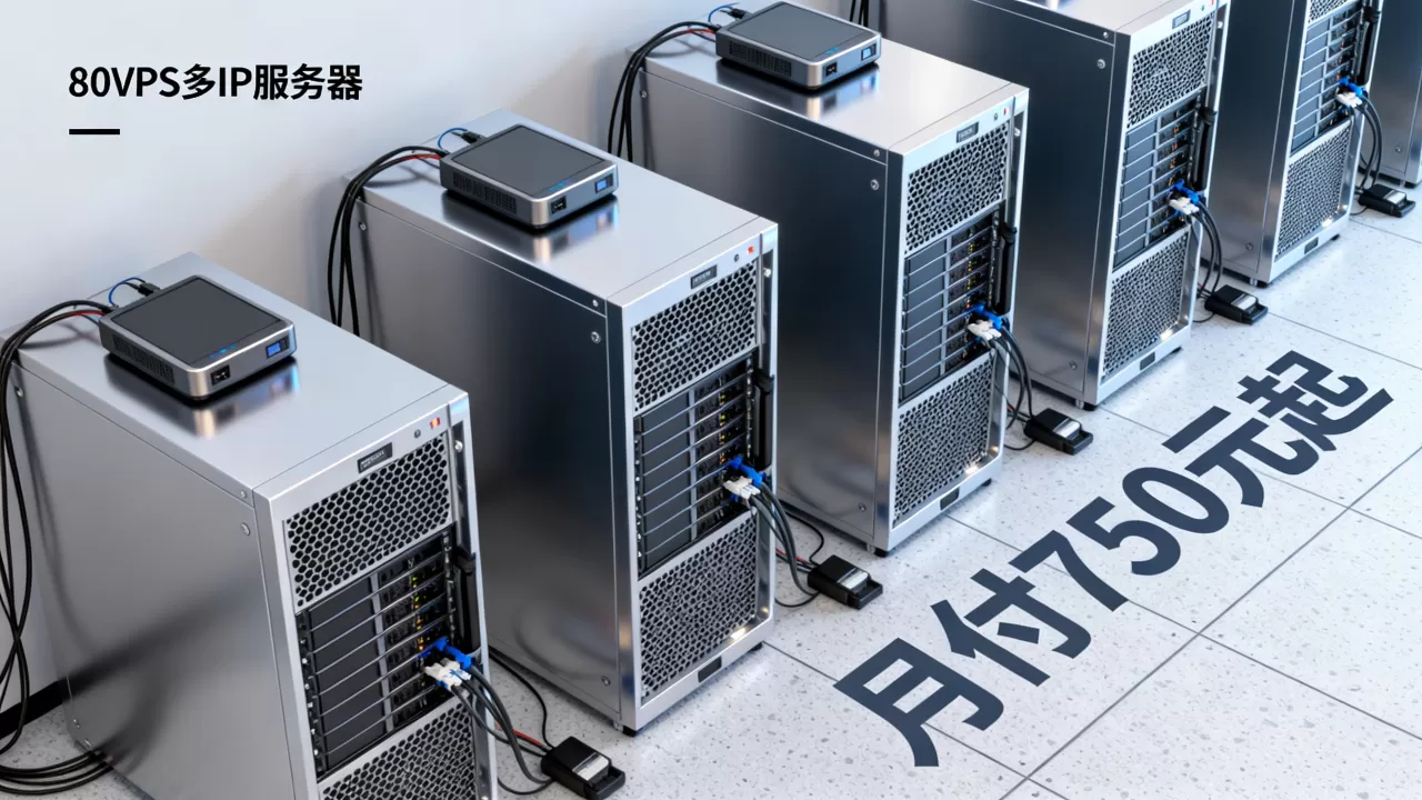 洛杉矶MC机房站群服务器月付750元起，80VPS多IP服务器租用费用