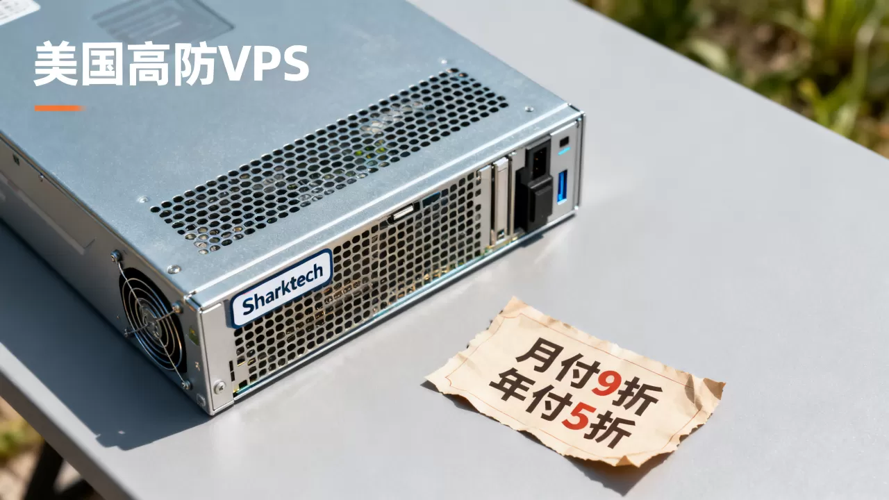 Sharktech鲨鱼机房月付9折年付5折值得买吗？美国高防VPS推荐