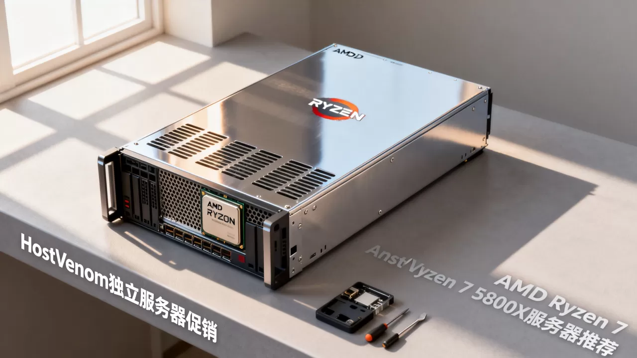 HostVenom独立服务器促销真的划算吗？AMD Ryzen 7 5800X服务器推荐