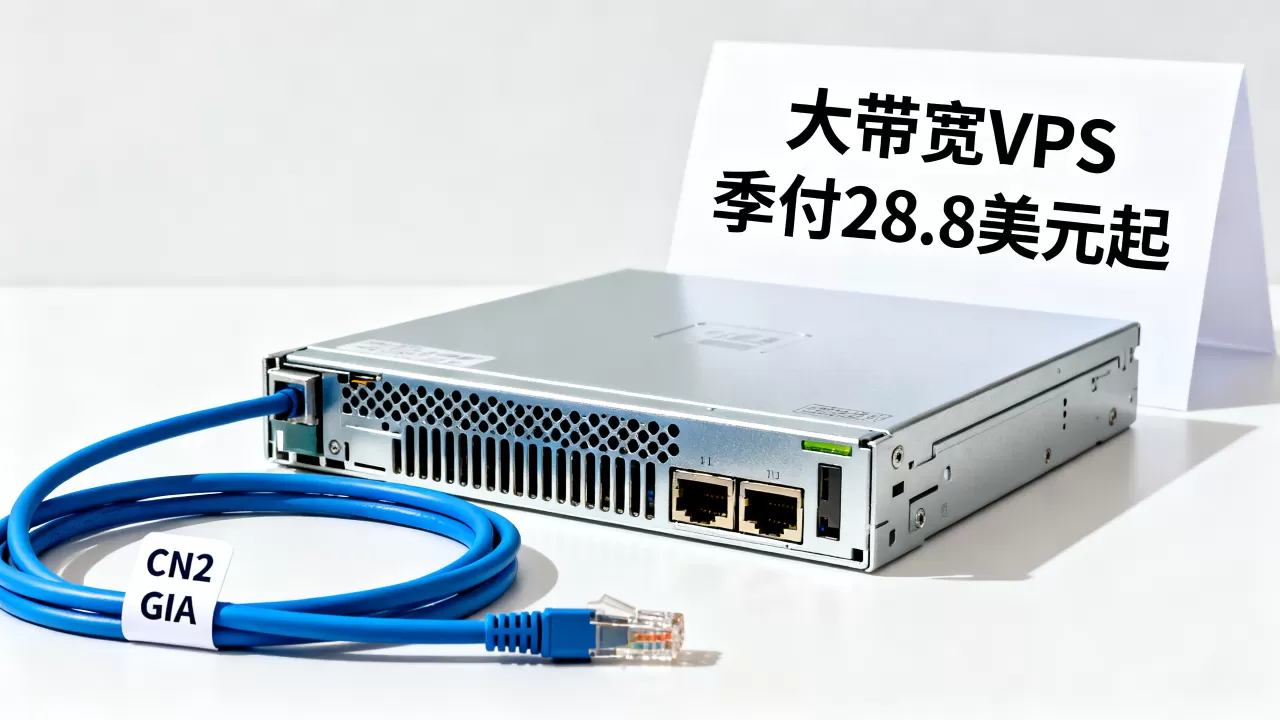 香港美国CN2 GIA大带宽VPS怎么选？季付28.8美元起值得入手吗