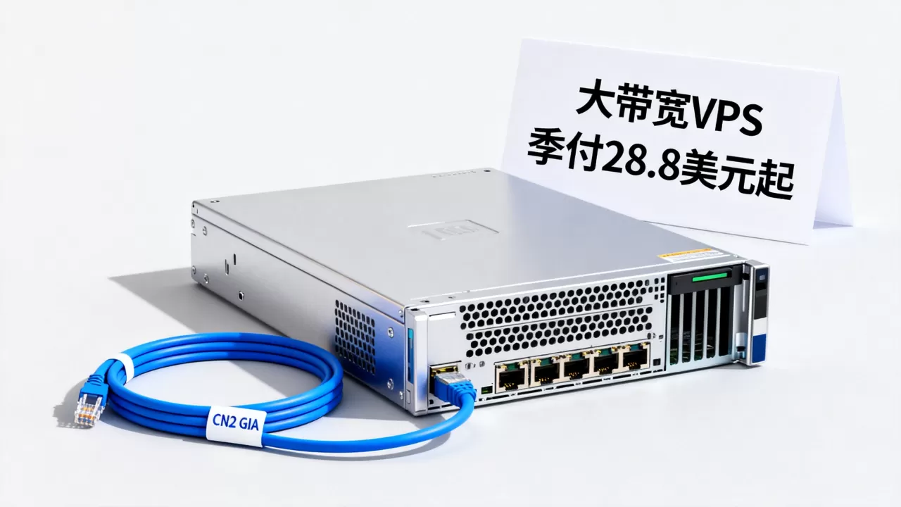 香港美国CN2 GIA大带宽VPS怎么选？季付28.8美元起值得入手吗