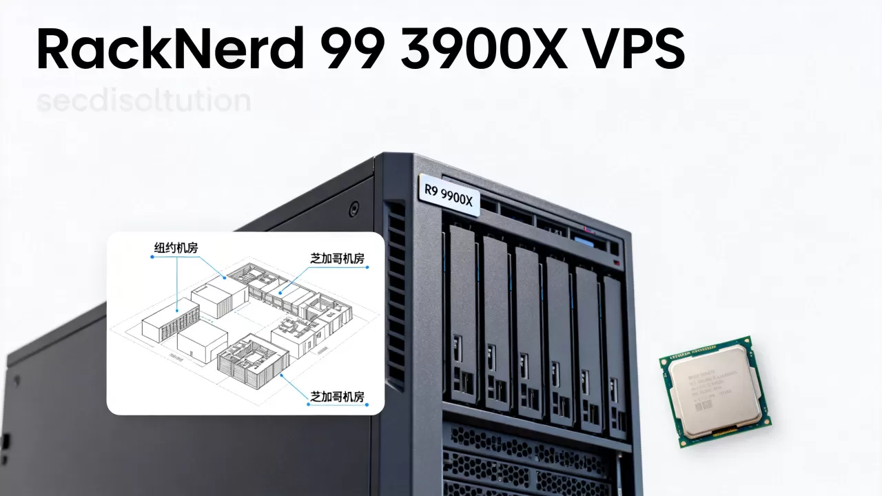 RackNerd R9 3900X VPS值得买吗，纽约芝加哥机房怎么选